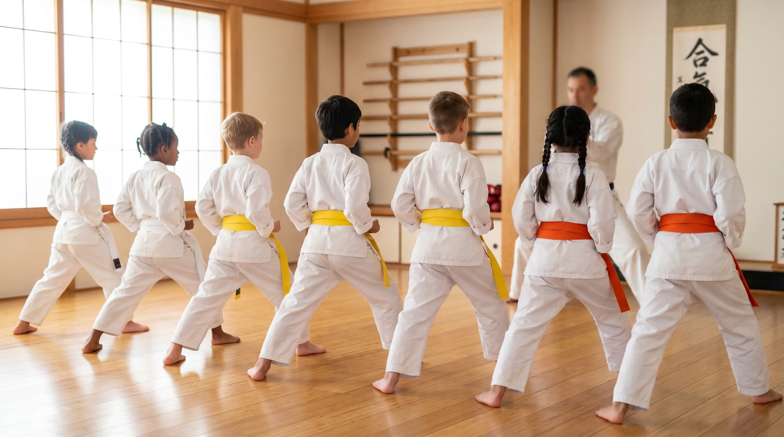Kinder im Dojo